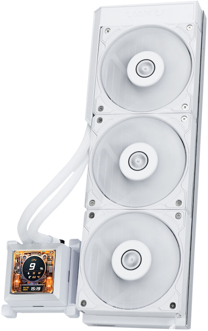 Kit Refrigeraci&oacute;n L&iacute;quida CPU AIO Lian Li HydroShift LCD 360S Blanco - 360mm image number 1