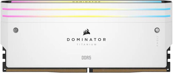 Corsair Kit 32GB (2 x 16GB) DDR5 7200MHz Dominator Titanium RGB White CL34 image number 9
