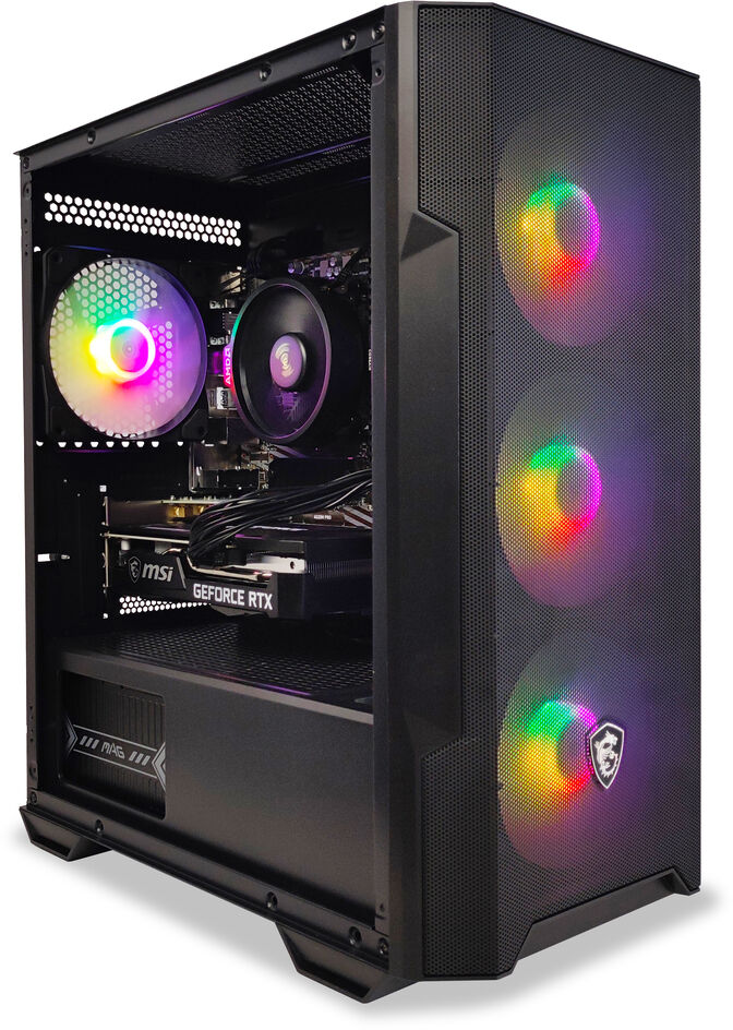 Ordenador King Mod Gamer-PC Powered by MSI Ryzen 5 5500 16GB DDR4 500GB RTX 3050 8GB WIFI W11 image number 1