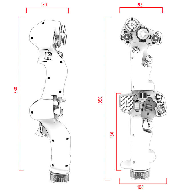 Flightstick VIRPIL Controls Dual-SF Collective Two Handed RGB image number 6
