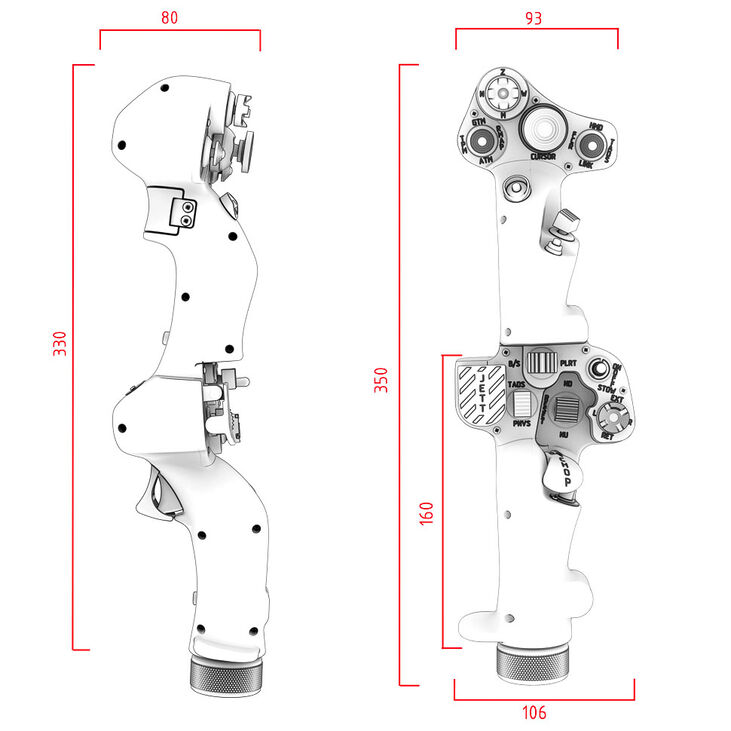 Flightstick VIRPIL Controls Dual-SF Collective Two Handed RGB image number 6