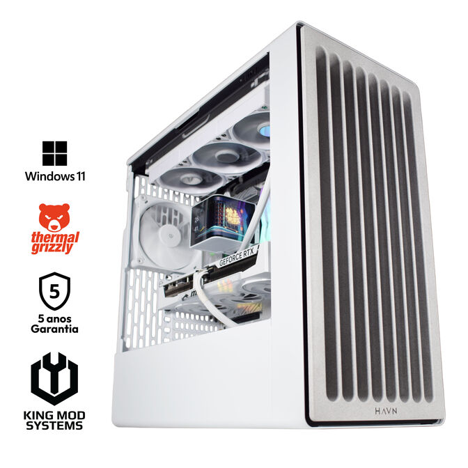 Ordenador King Mod Gamer-PC HAVN Ryzen 7 9800X3D 32GB DDR5 2TB RTX 5080 WiFi W11 image number 0