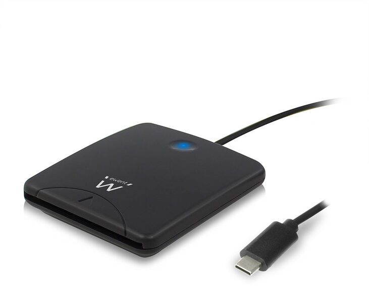 Lector de Tarjetas Inteligentes Ewent USB Tipo C Negro image number 2