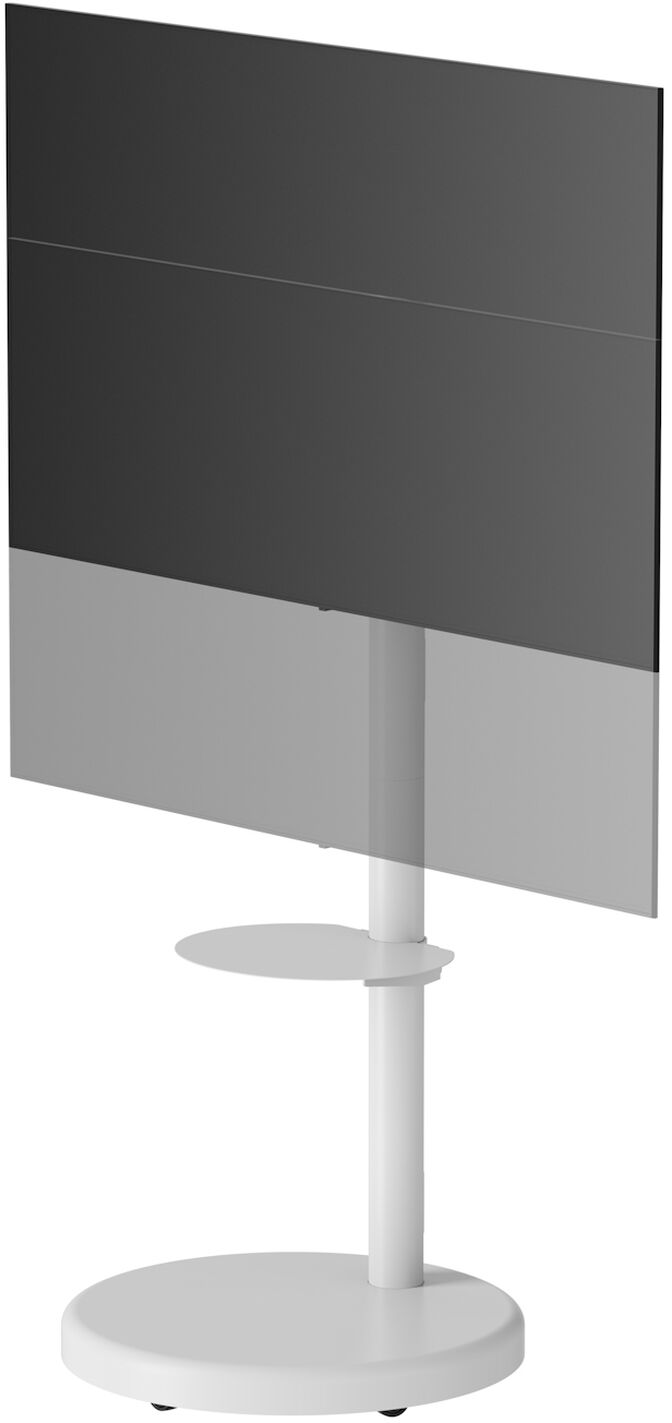 Soporte M&oacute;vil de Piso Ewent EW1550 Heavy-Duty Mobile TV Floor Stand 37" - 86" Blanco image number 5