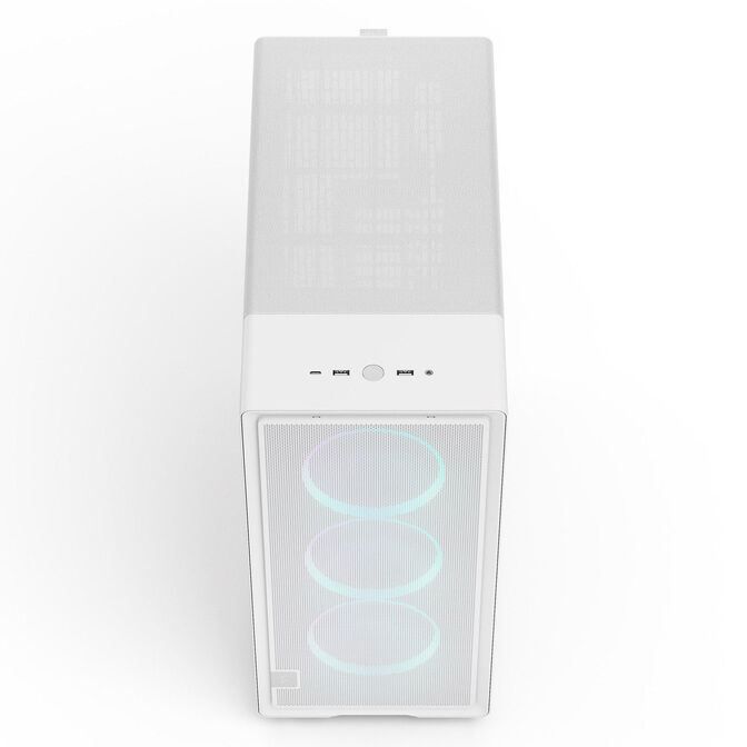 Torre ATX Fractal Design Epoch White Tempered Glass RGB Light Tint image number 4