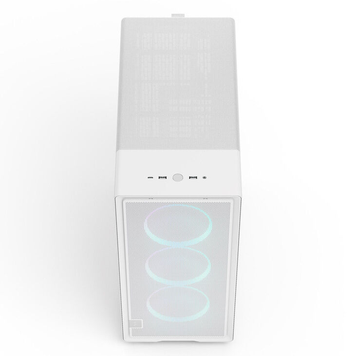 Torre ATX Fractal Design Epoch White Tempered Glass RGB Light Tint image number 4