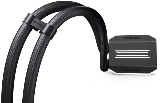 Water Cooler CPU Phanteks Glacier One 420D30 DRGB X2 Negro - 420mm image number 2