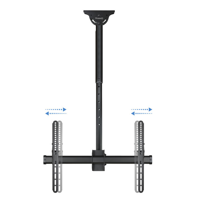 Soporte de Techo Tooq Tilt GiRat&oacute;nrio e Extens&iacute;vel 37" a 70" Max. 50kg Negro image number 13