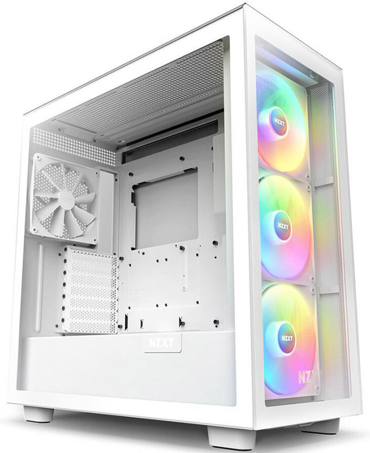 Torre ATX NZXT H7 Elite RGB Blanca Cristal Templado image number 0