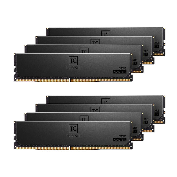 Team Group Kit 128GB (8 x 16GB) DDR5 RDIMM 6400MHz T-Create Master Preto CL32 image number 0