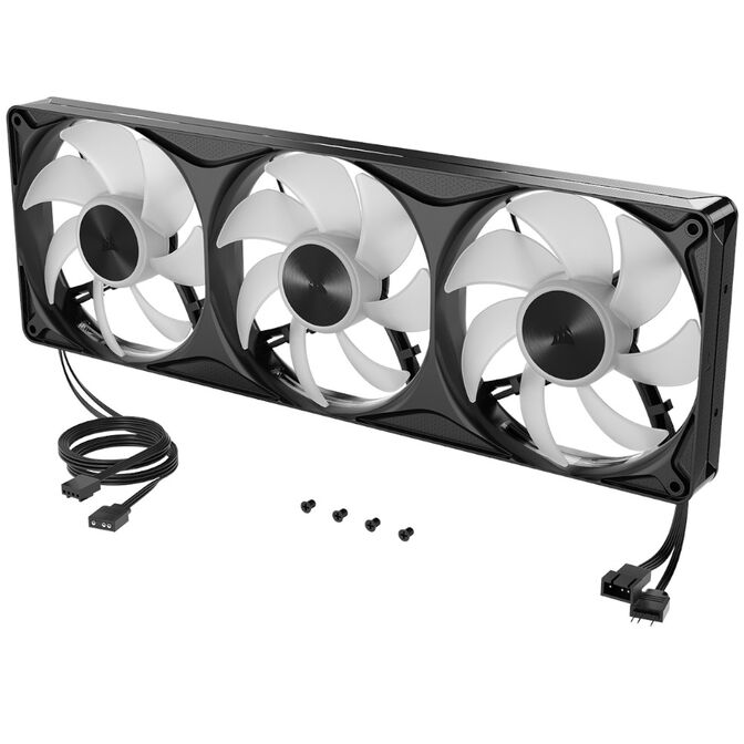 Ventilador Corsair iCUE Link RS360 II Unified Frame Negras ARGB PWM Triplo Ventilador 120mm (360mm) image number 7