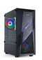 Caja ATX Tooq BIOHAZARD RGB c/ VidrioTemplado Negra