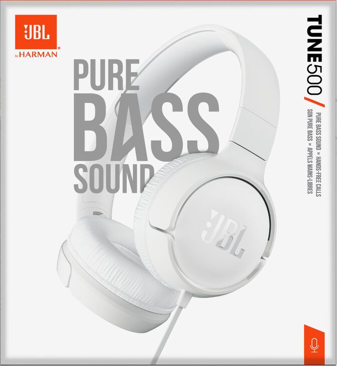 JBL Auscultadores Tune 500 - Blanco image number 6