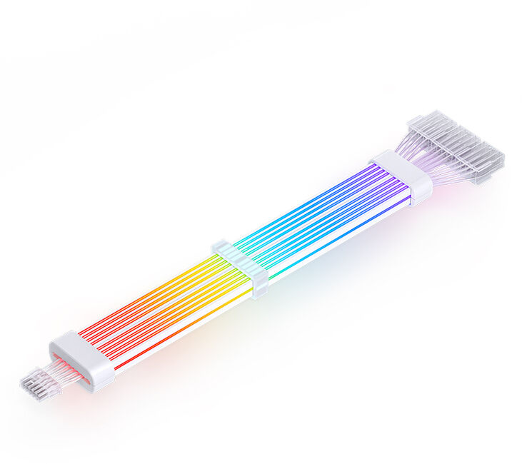 Cable GPU 12VHPWR Jonsbo DY-2 ARGB Blanco image number 0