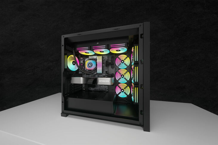 Módulo de pantalla LCD iCUE LINK RX de Corsair, color negro image number 2