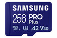 Tarjeta de Memoria Samsung PRO Plus MicroSDXC UHS-I C10 U3 V30 256GB A2 + Adaptador SD image number null