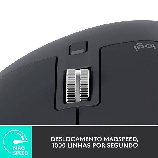 Rat&oacute;n &Oacute;ptico Logitech MX Master 3S Advanced Bluetooth Edition 8000DPI Graphite image number 2