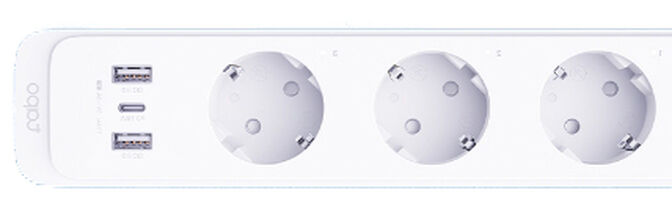 Regleta Inteligente TP-Link Tapo P300 Wi-Fi 3 Tomas + 2xUSB-A QC3.0 + USB-C PD 18W image number 2