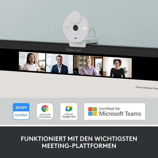 Webcam Logitech Brio 300 Full HD 1080p USB Type-C Blanca image number 20