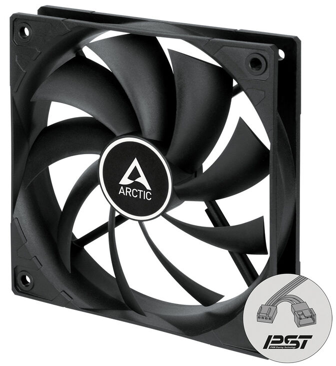 Ventilador Arctic F12 PWM PST 120mm Negro image number 1