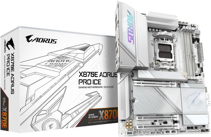 Placa Base Gigabyte X870E Aorus Pro ICE WiFi7 image number 0