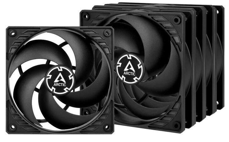 ARCTIC P12 PWM PST Value Pack Carcasa del ordenador Ventilador 12 cm Negro image number 0