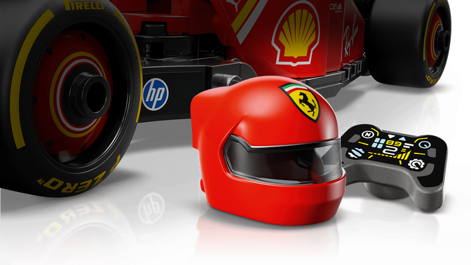 LEGO Speed Champions: Coche de Carreras Ferrari SF-24 F1, 275 Piezas (77242) image number 3