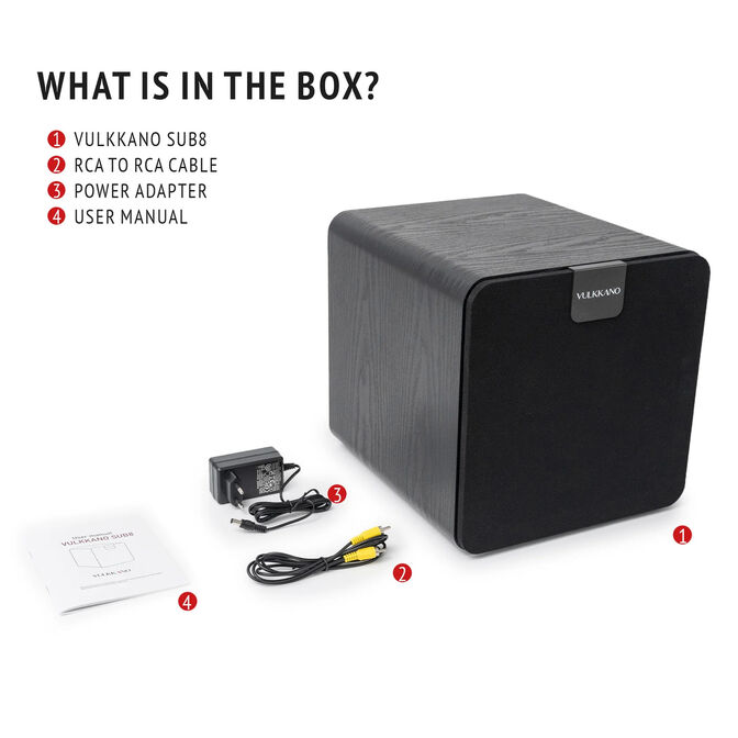 Subwoofer Vulkkano SUB 8 80W Negro image number 9