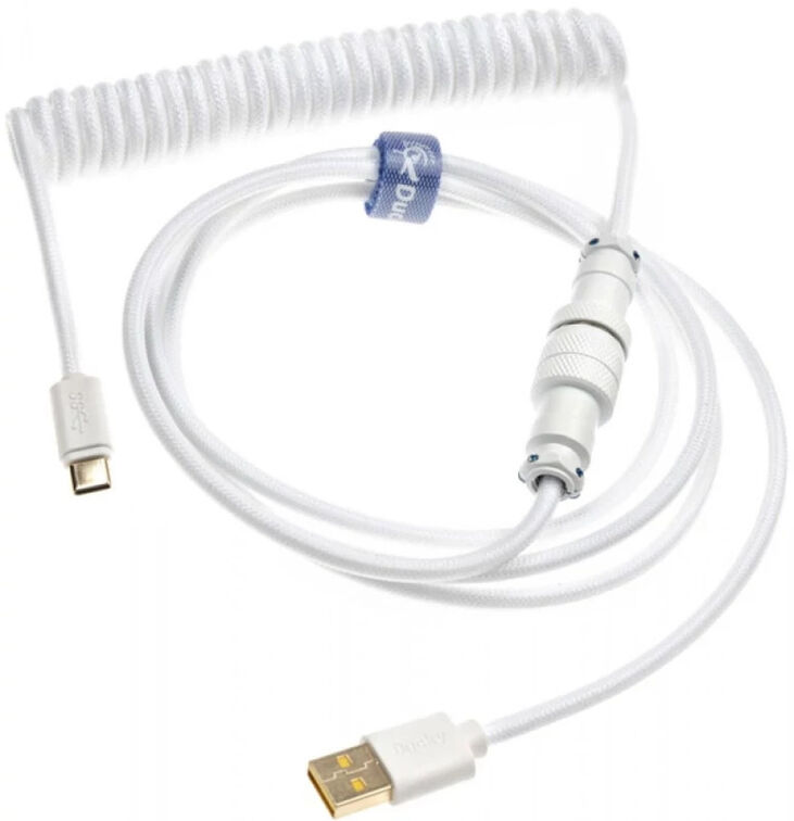 Cabo Coiled Ducky Pure White V2, Type A - Type C USB 1.8m image number 0