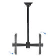 Soporte de Techo Tooq Tilt GiRat&oacute;nrio e Extens&iacute;vel 37" a 70" Max. 50kg Negro image number null