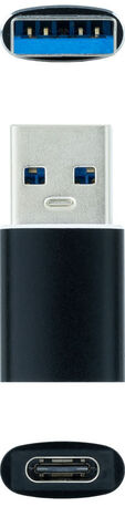 Adaptador USB-A 3.1 NanoCable USB-A/M para USB-C/F Negro image number null