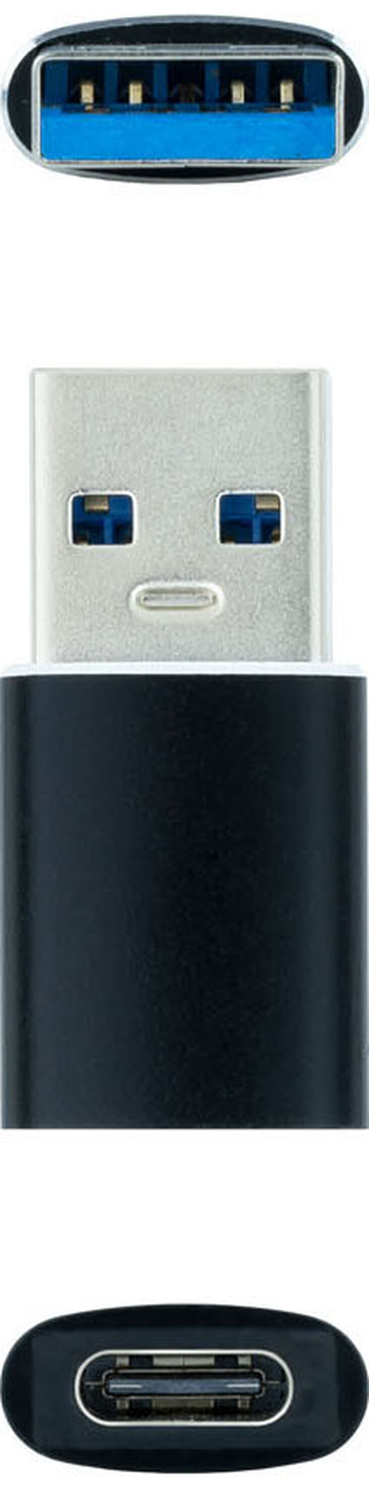 Adaptador USB-A 3.1 NanoCable USB-A/M para USB-C/F Negro image number 1