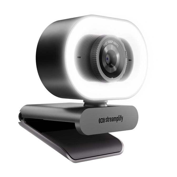 Webcam Streamplify CAM Plus FullHD 60fps con Aro de Luz - Preto image number 0