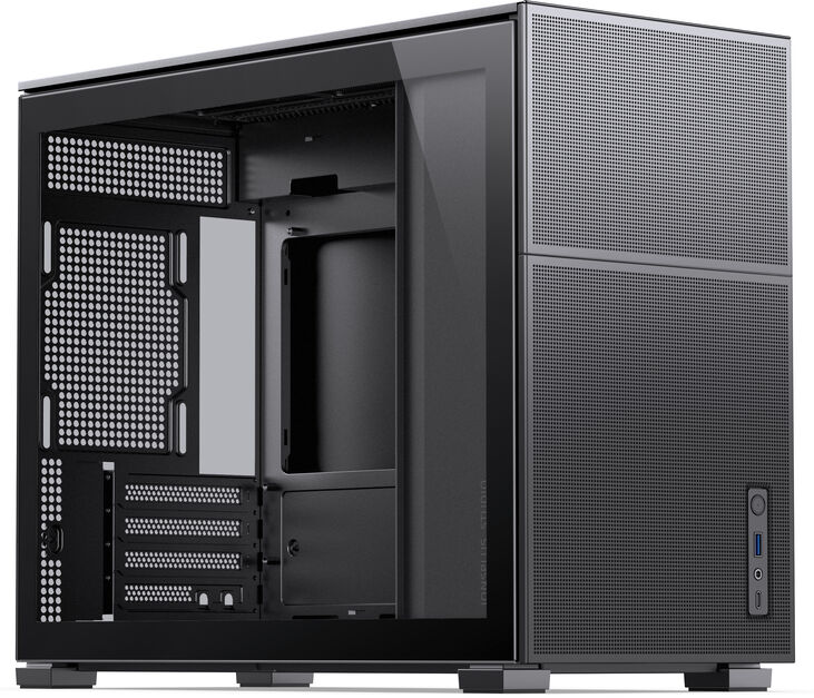Caja Micro-ATX Jonsbo D31 MESH Vidrio Templado Negro image number 0