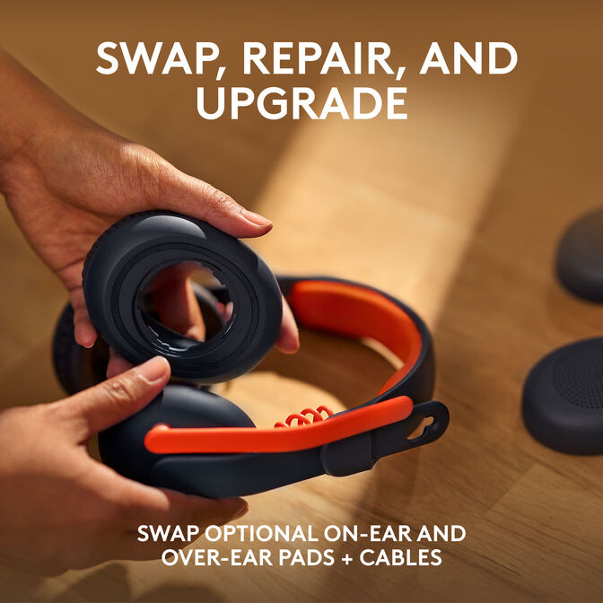 Headset Logitech Zone Learn USB-C Azul image number 10