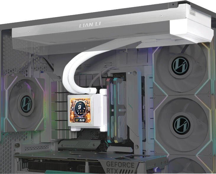 Kit Refrigeración Líquida CPU AIO Lian Li HydroShift LCD 360 Blanco - 360mm S/Ventiladores image number 2