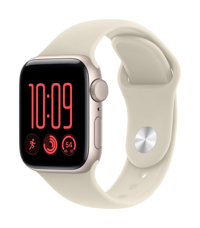 Smartwatch Apple Watch SE 3 GPS 40mm Starlight Aluminium Case with Sand Sport Band - S/M image number 1