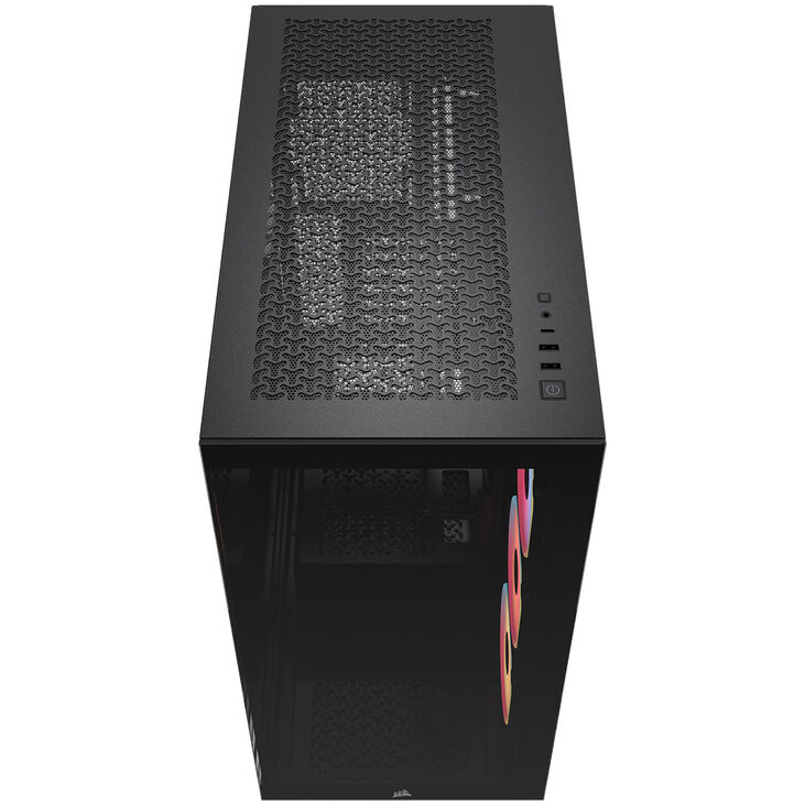 Torre E-ATX Corsair 3500X LXR Link RGB Negro Cristal Templado image number 3