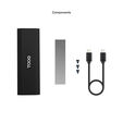 Caja SSD Tooq TQE-2231B M.2 NVMe PCIe USB3.1 Gen 2 Negro image number null