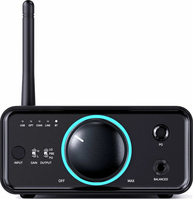 DAC Amplificador de Sobremesa FiiO K7 Balanceado THX AAA Negro image number 1