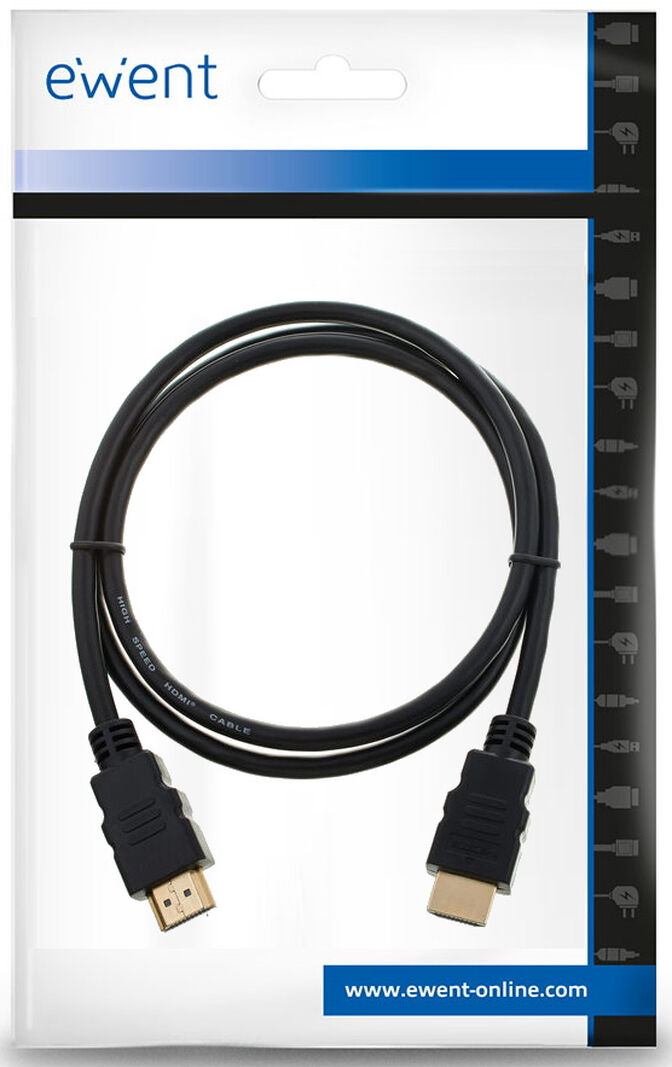 Cable HDMI Ewent HDMI 2.1 Ultra High-Speed C/Ethernet 8K@60Hz HDR 3 M Negro image number 2