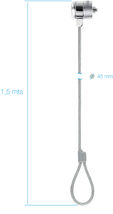Candado Antirrobo Tooq con Llave 1,50 metros image number null