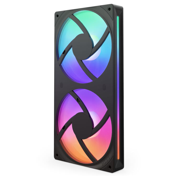 Ventilador NZXT F280 RGB Core Single-Frame Negras - Duplo Vent&iacute;lador 140mm (280mm) image number 1