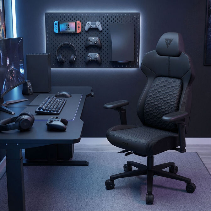 Silla Gaming TX3 (ThunderX3) CORE 360 - Negro Racer image number 9