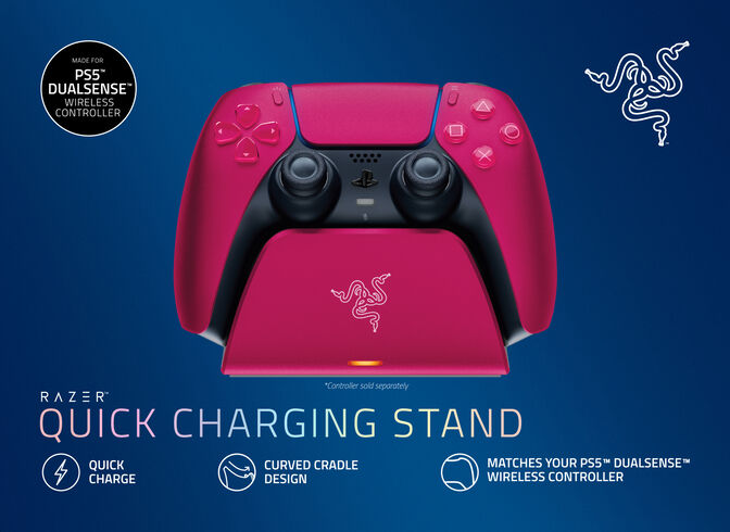 Base de Carga Razer Universal Quick Charging Stand para PlayStation 5 Cosmic Red image number 6