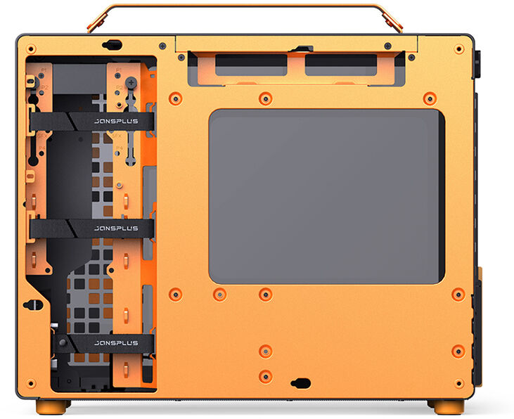 Caja Micro-ATX Jonsbo Z20 Negro/Naranja image number 3