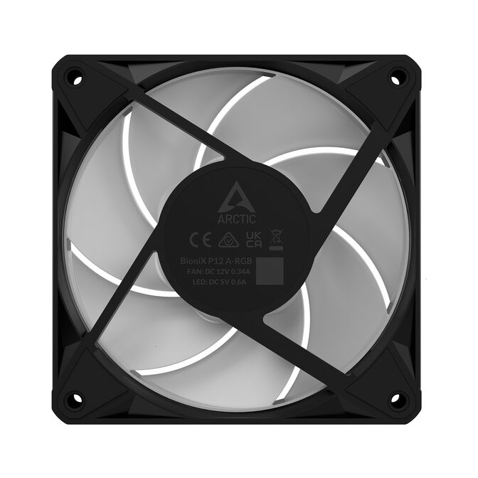 Ventilador Arctic P14 BioniX PWM ARGB 120mm (Pack 3) - Negro image number 8