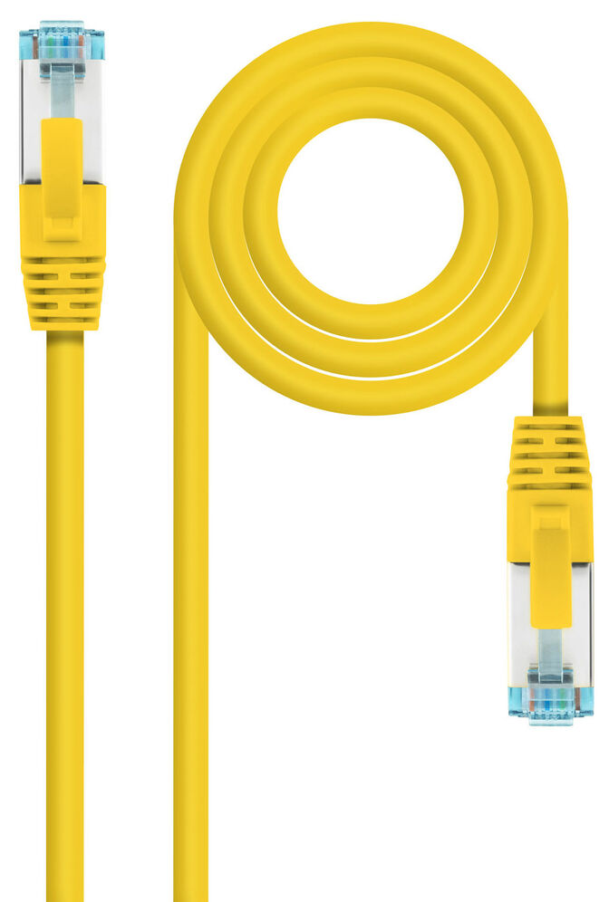 Cable de Red NanoCable RJ45 LSZH CAT.7 600MHZ SFTP AWG26 30 CM Amarillo image number 0