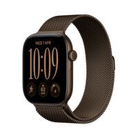 Smartwatch Apple Watch Series 12 GPS + Cellular 46mm Dark Bronze Aluminium Case with Dark Bronze Milanese Loop - M/L