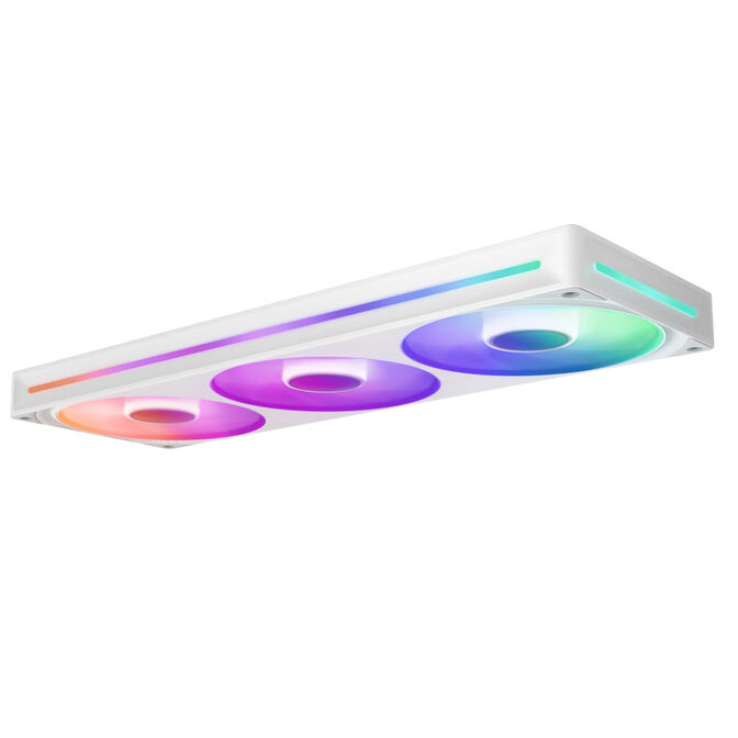 Ventilador NZXT F360 RGB Core Single-Frame Blancas - Triplo Ventilador 120mm ( 360mm ) image number 2